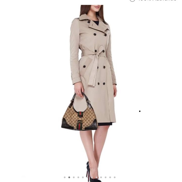 🔥Gucci Authentic Beige/Brown GG Canvas and Leather Shoulder Bag🔥 - Picture 3 of 11